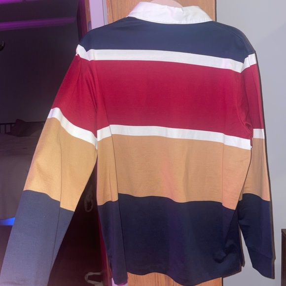 MISE AU GREEN multicolor polo long sleeve with crest - Picture 3 of 8